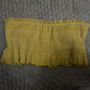 Yellow crop top